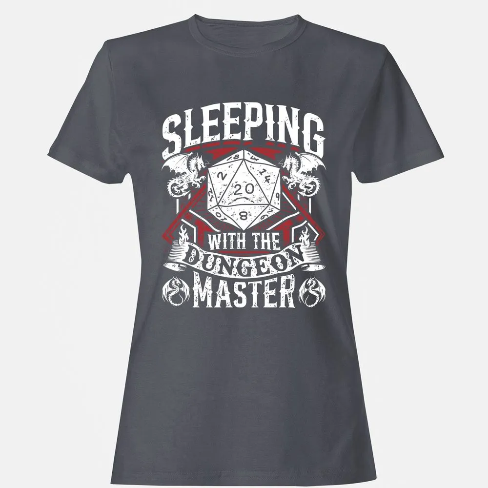 Sleeping With The DM Women's T-Shirt - Dark Heather - 5