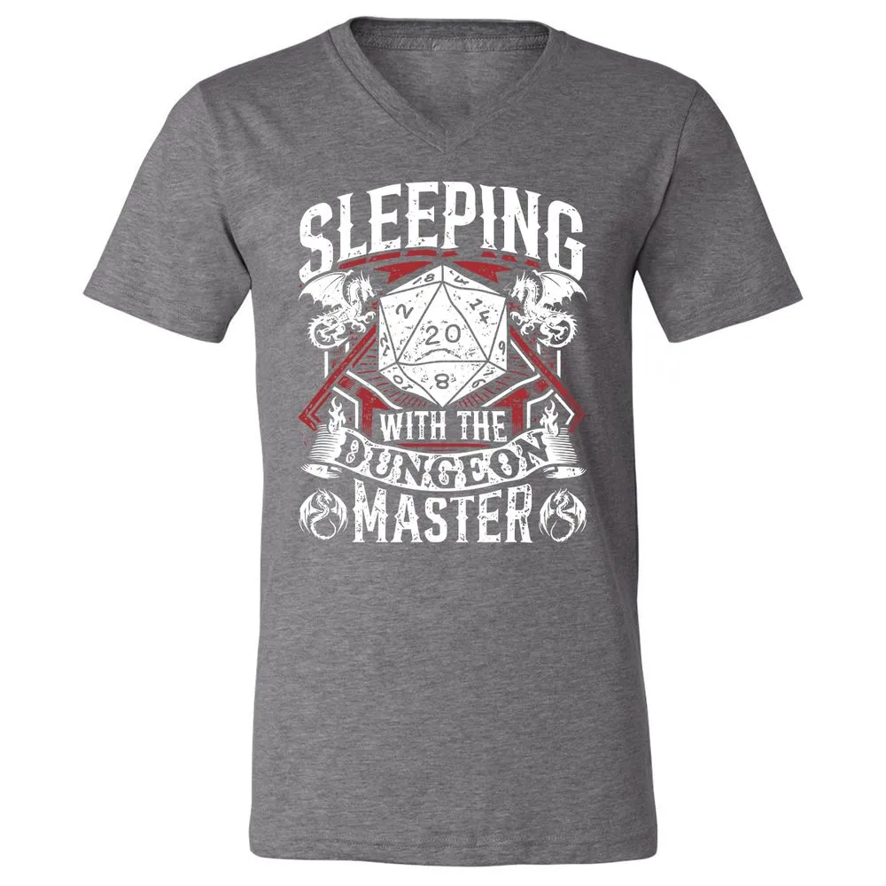 Sleeping With The DM Unisex V-Neck T-Shirt - Deep Heather - 13