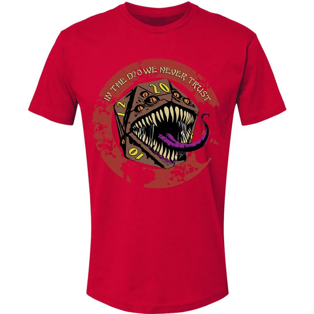 In The D20 We Never Trust Premium Unisex T-Shirt - Red - 6