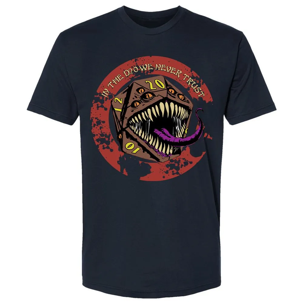 In The D20 We Never Trust Premium Unisex T-Shirt - Midnight Navy - 2