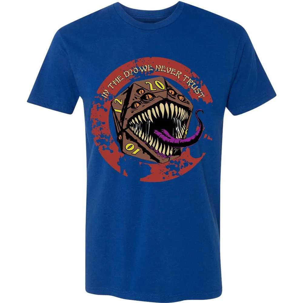 In The D20 We Never Trust Premium Unisex T-Shirt - Royal - 10