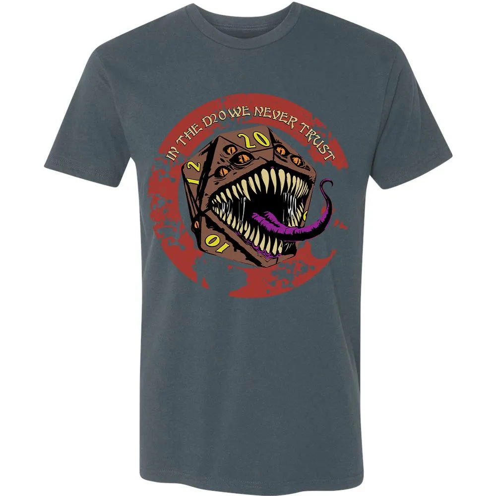 In The D20 We Never Trust Premium Unisex T-Shirt - Indigo - 15