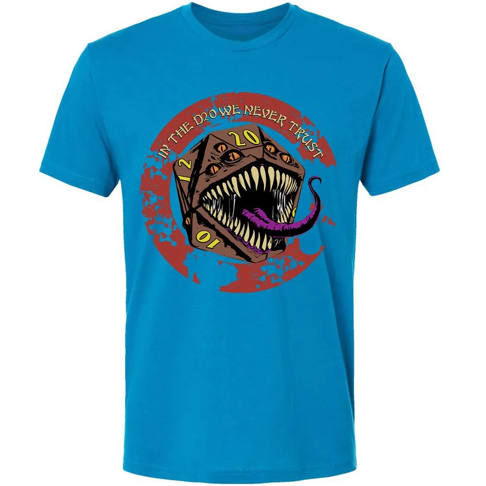 In The D20 We Never Trust Premium Unisex T-Shirt - Turquoise - 16