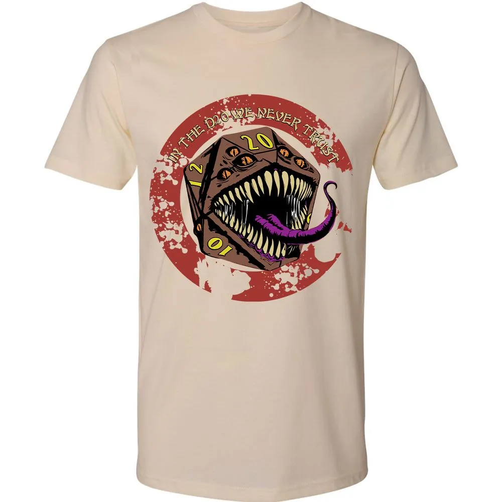 In The D20 We Never Trust Premium Unisex T-Shirt - Cream - 14