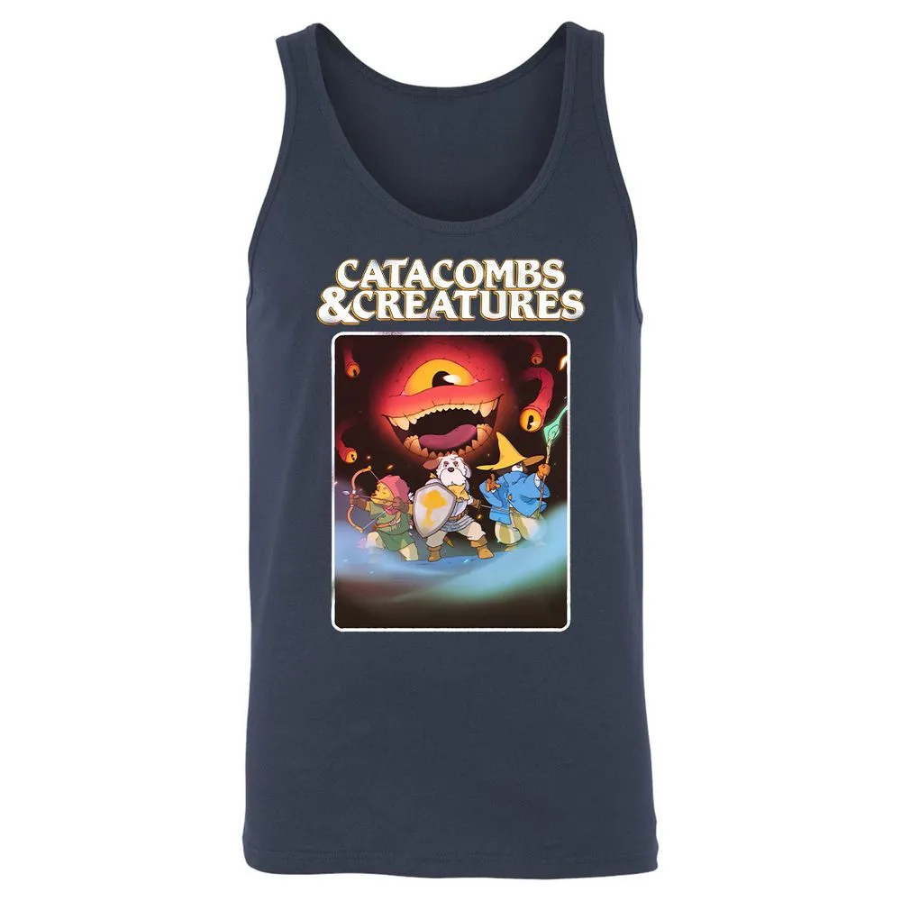 Catacombs & Creatures Unisex Jersey Tank - Navy - 2