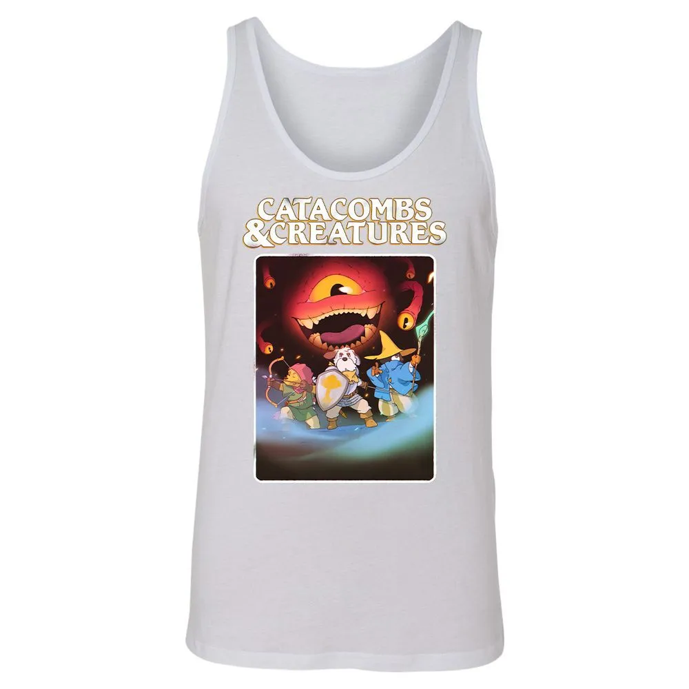Catacombs & Creatures Unisex Jersey Tank - White - 14
