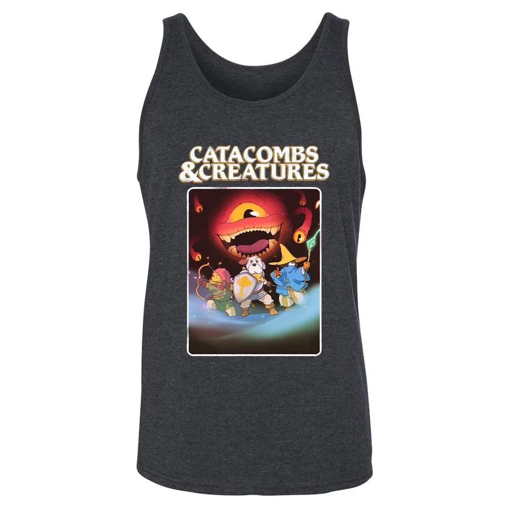 Catacombs & Creatures Unisex Jersey Tank - Dark Grey Heather - 6