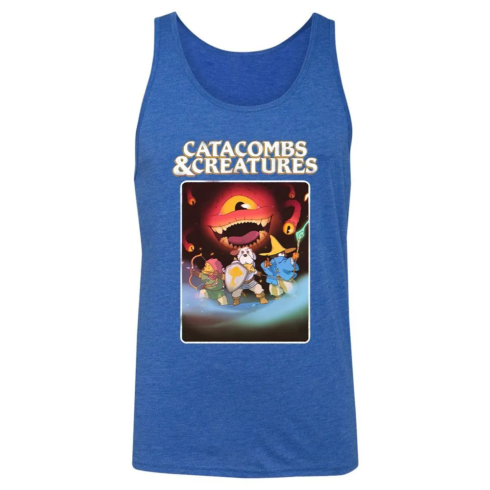 Catacombs & Creatures Unisex Jersey Tank - True Royal Triblend - 12