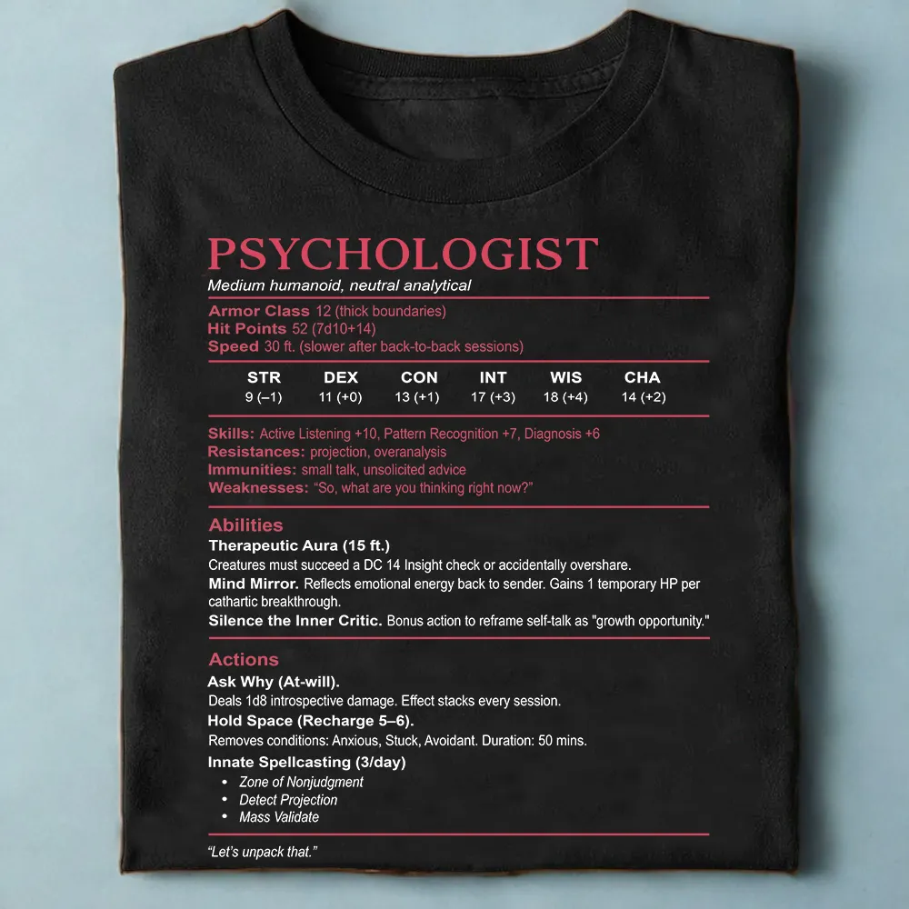 Psychologist Stats Classic Unisex T-Shirt - 1
