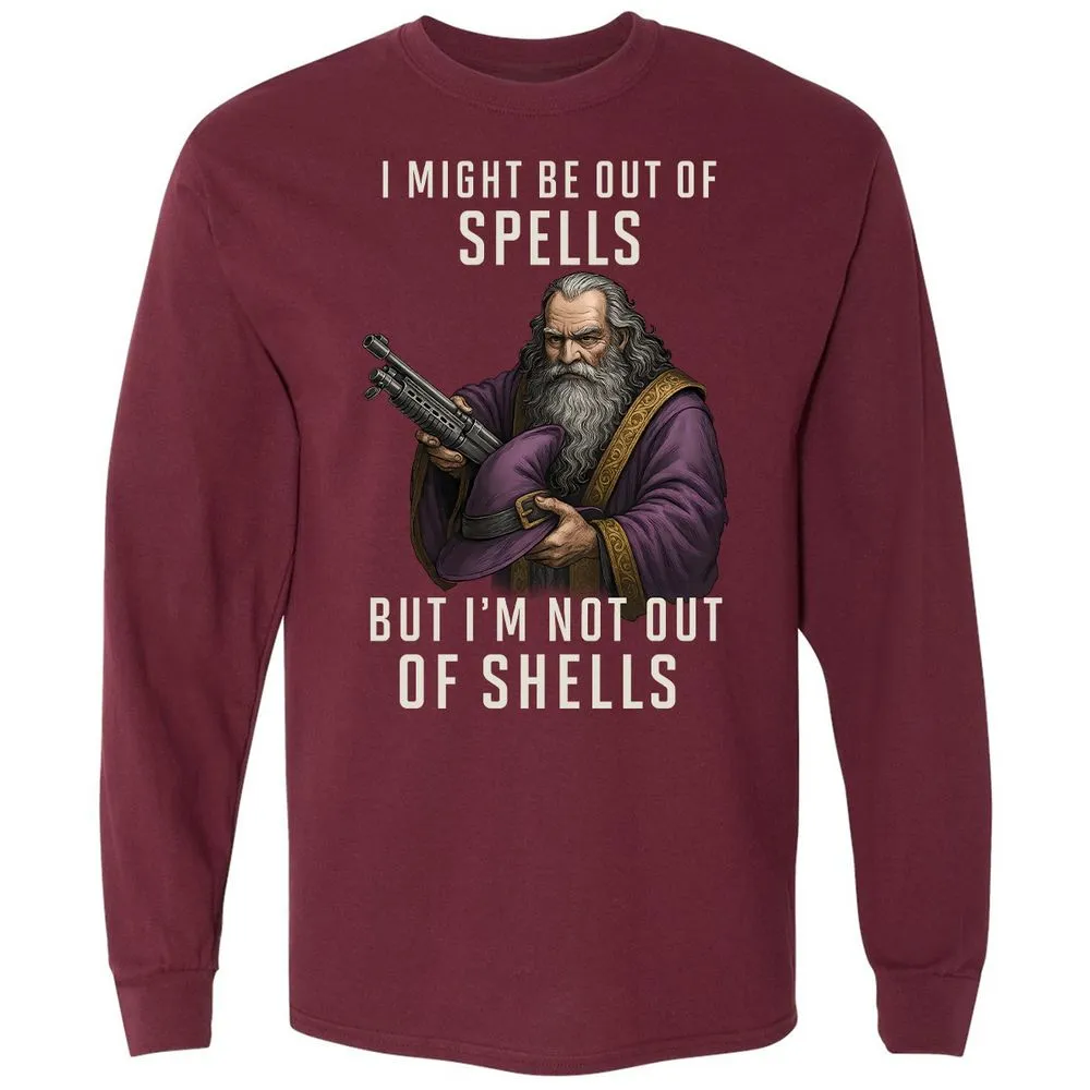 Not Out Of Shells Long Sleeve T-Shirt - Maroon - 11