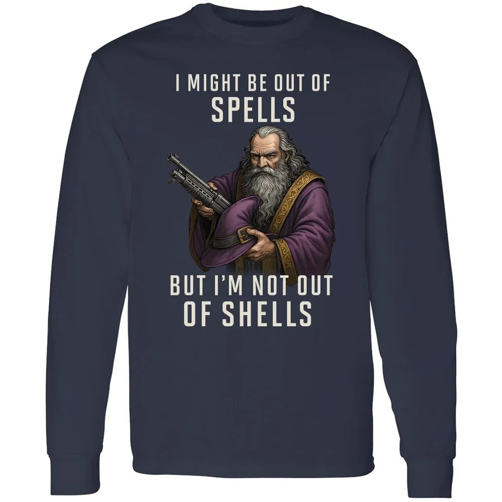 Not Out Of Shells Long Sleeve T-Shirt - Navy - 2