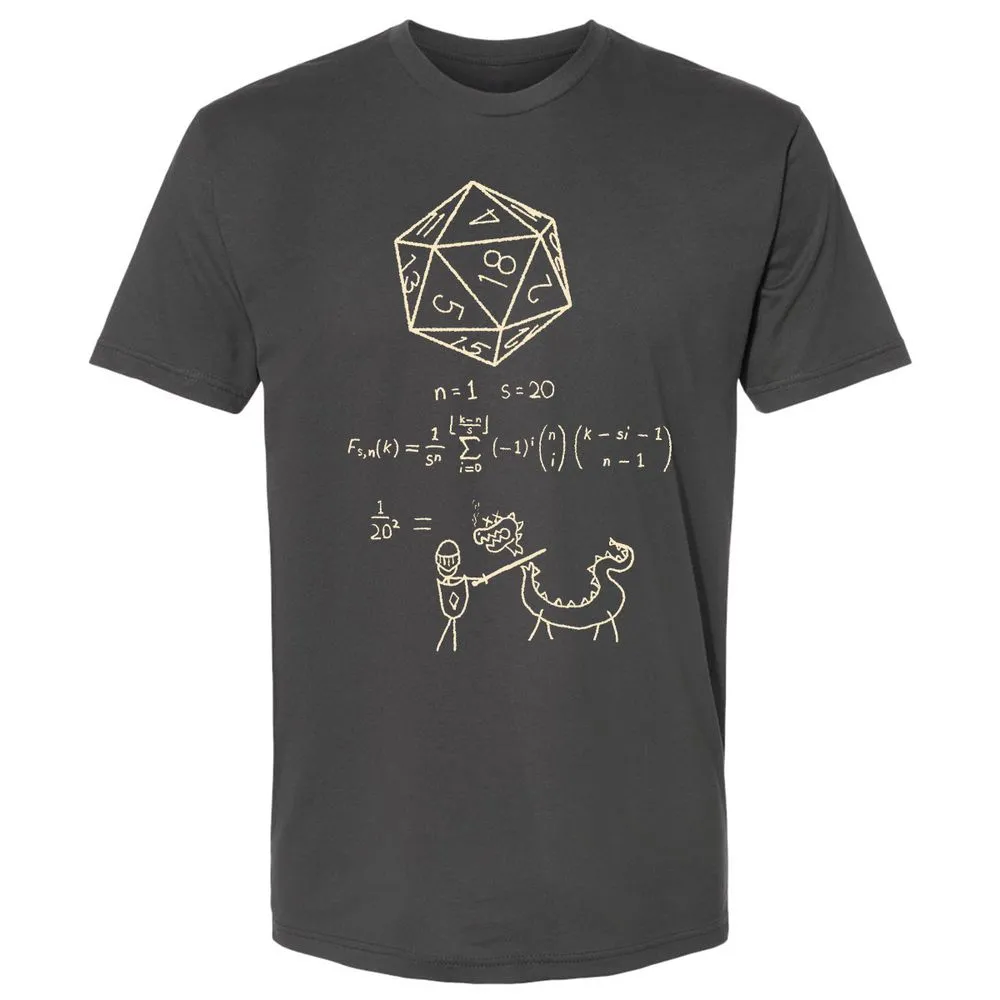 Science Of20 Sided Dice Premium Unisex T-Shirt - Heavy Metal - 8
