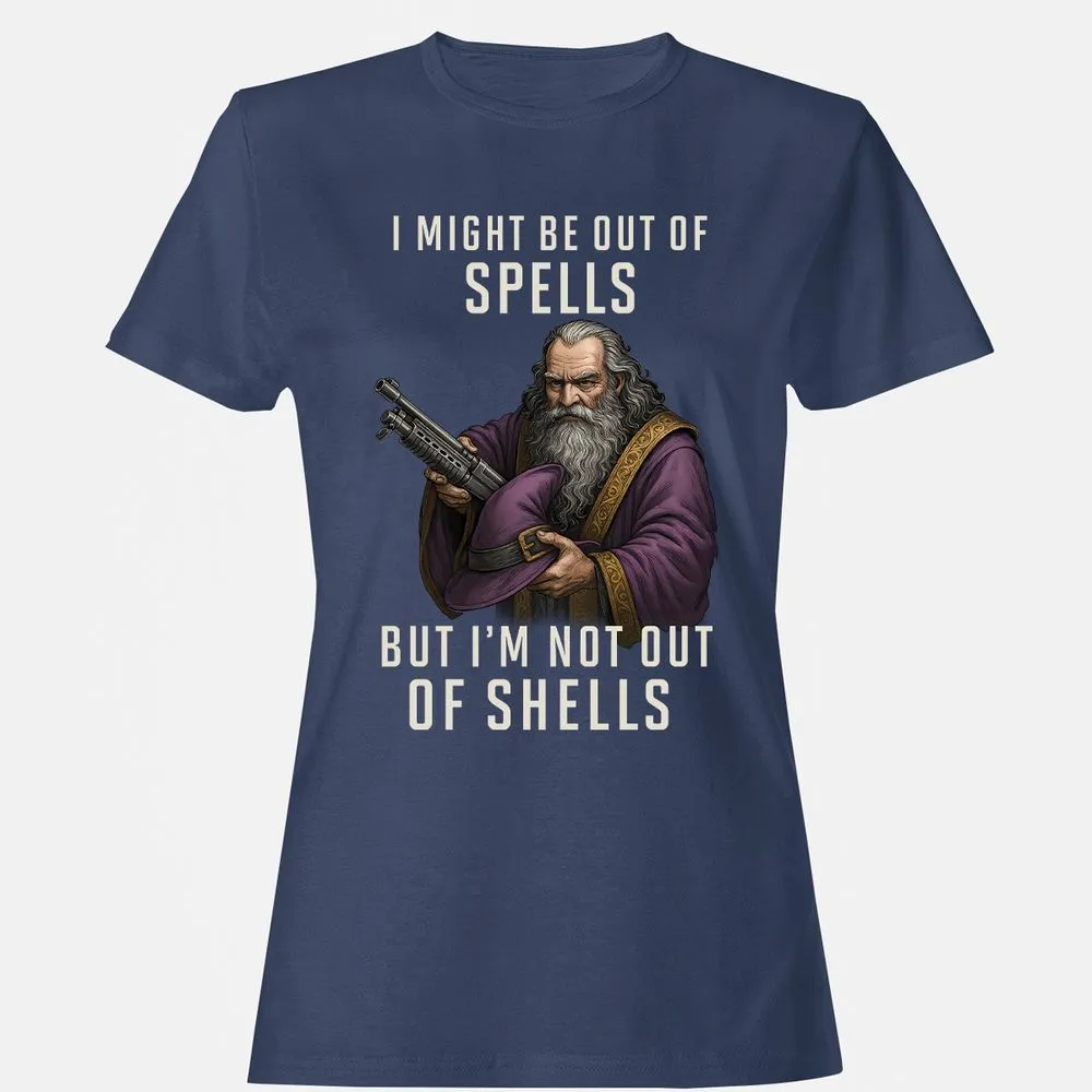 Not Out Of Shells Women's T-Shirt - Navy - 10