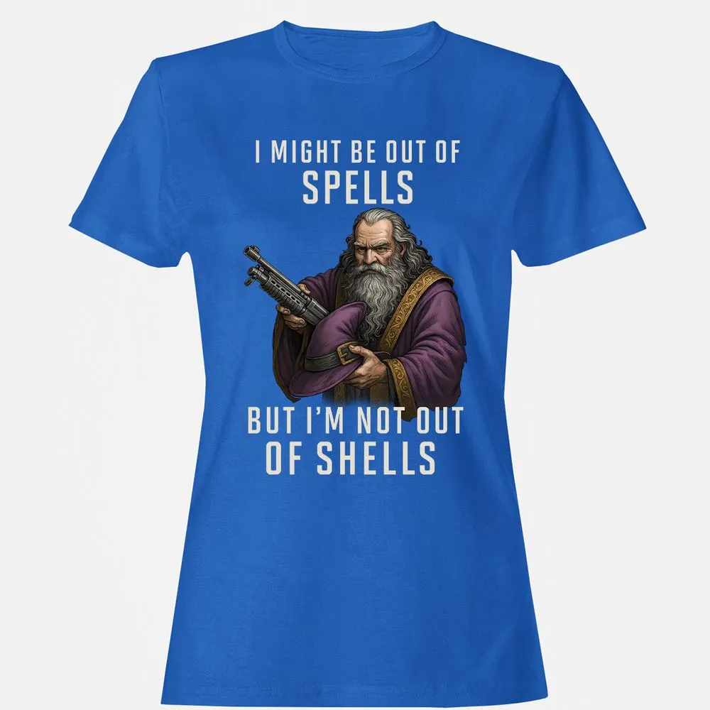 Not Out Of Shells Women's T-Shirt - Royal - 14