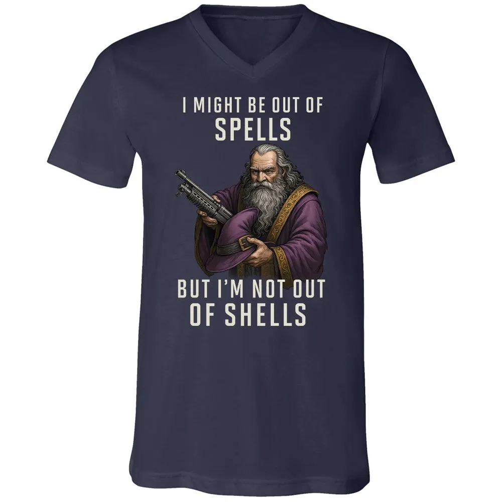 Not Out Of Shells Unisex V-Neck T-Shirt - Navy - 2