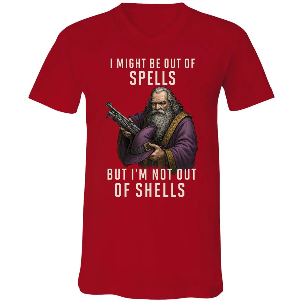 Not Out Of Shells Unisex V-Neck T-Shirt - Red - 3