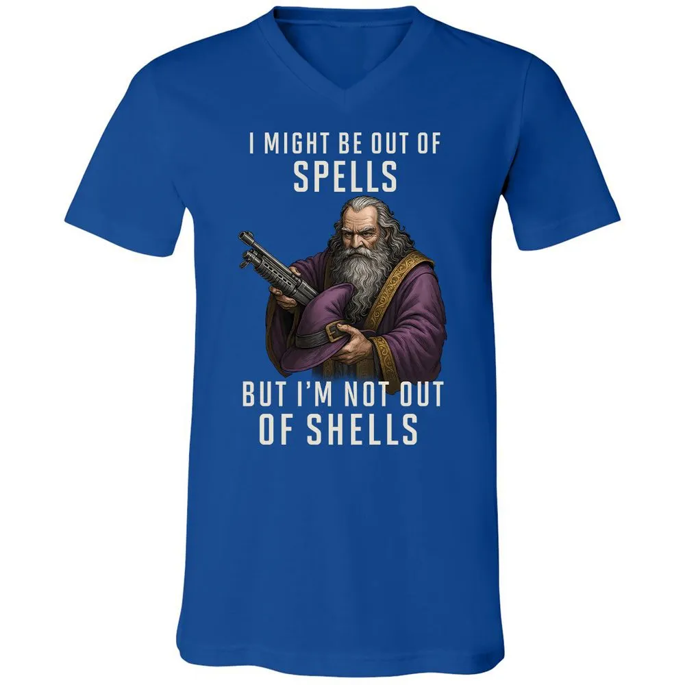 Not Out Of Shells Unisex V-Neck T-Shirt - True Royal - 4