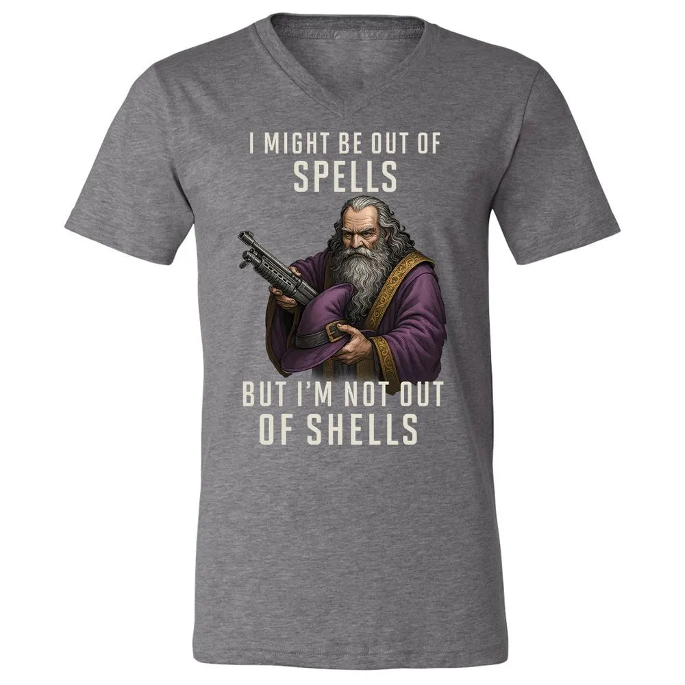 Not Out Of Shells Unisex V-Neck T-Shirt - Deep Heather - 13
