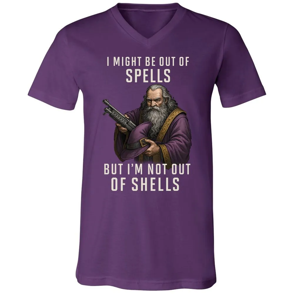 Not Out Of Shells Unisex V-Neck T-Shirt - Team Purple - 9