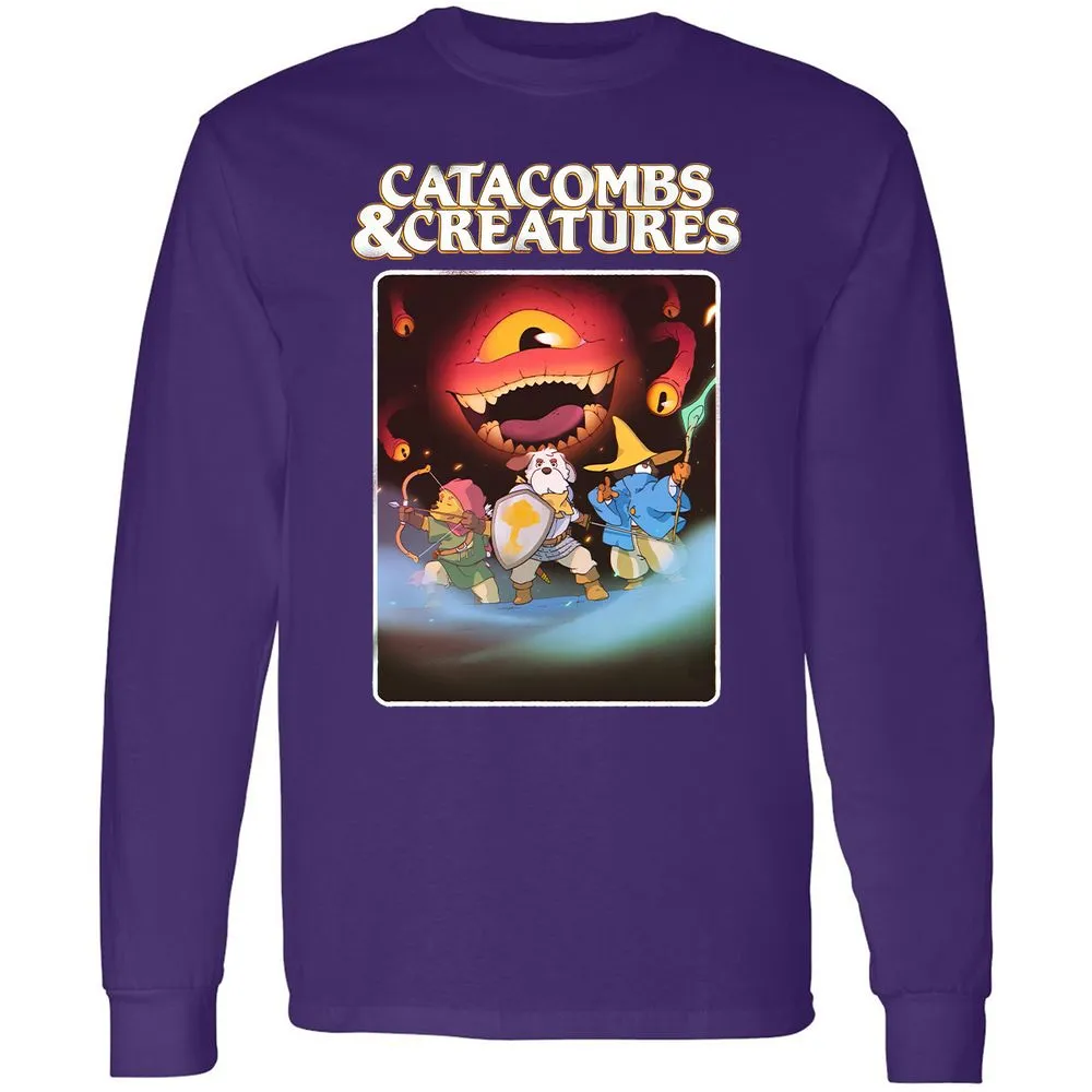 Catacombs & Creatures Long Sleeve T-Shirt - Purple - 13