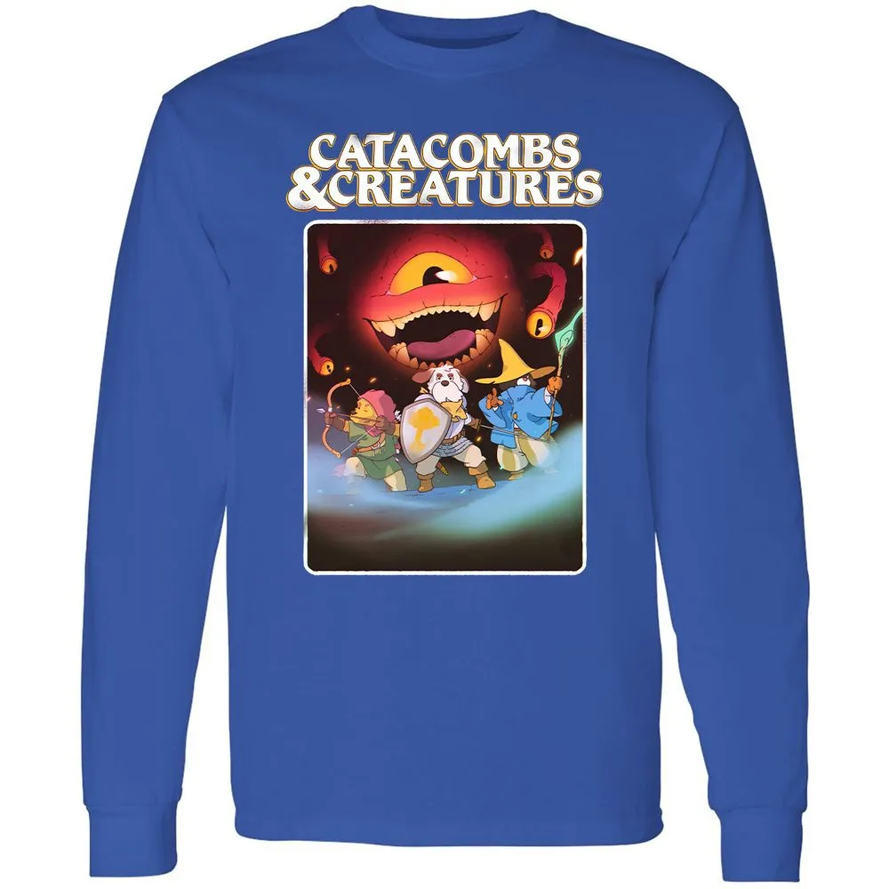 Catacombs & Creatures Long Sleeve T-Shirt - Royal - 8