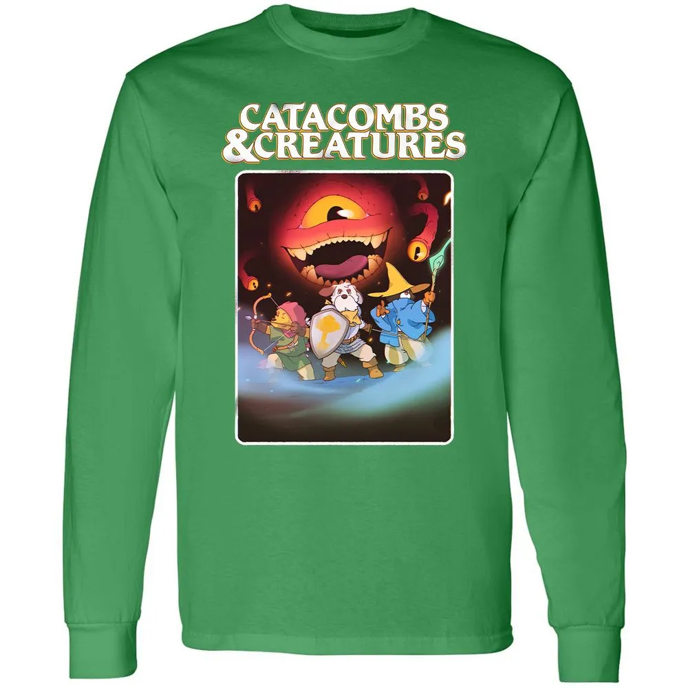 Catacombs & Creatures Long Sleeve T-Shirt - Irish Green - 10