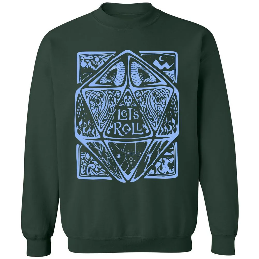 Let's Roll Classic Unisex Sweatshirt - Forest Green - 4