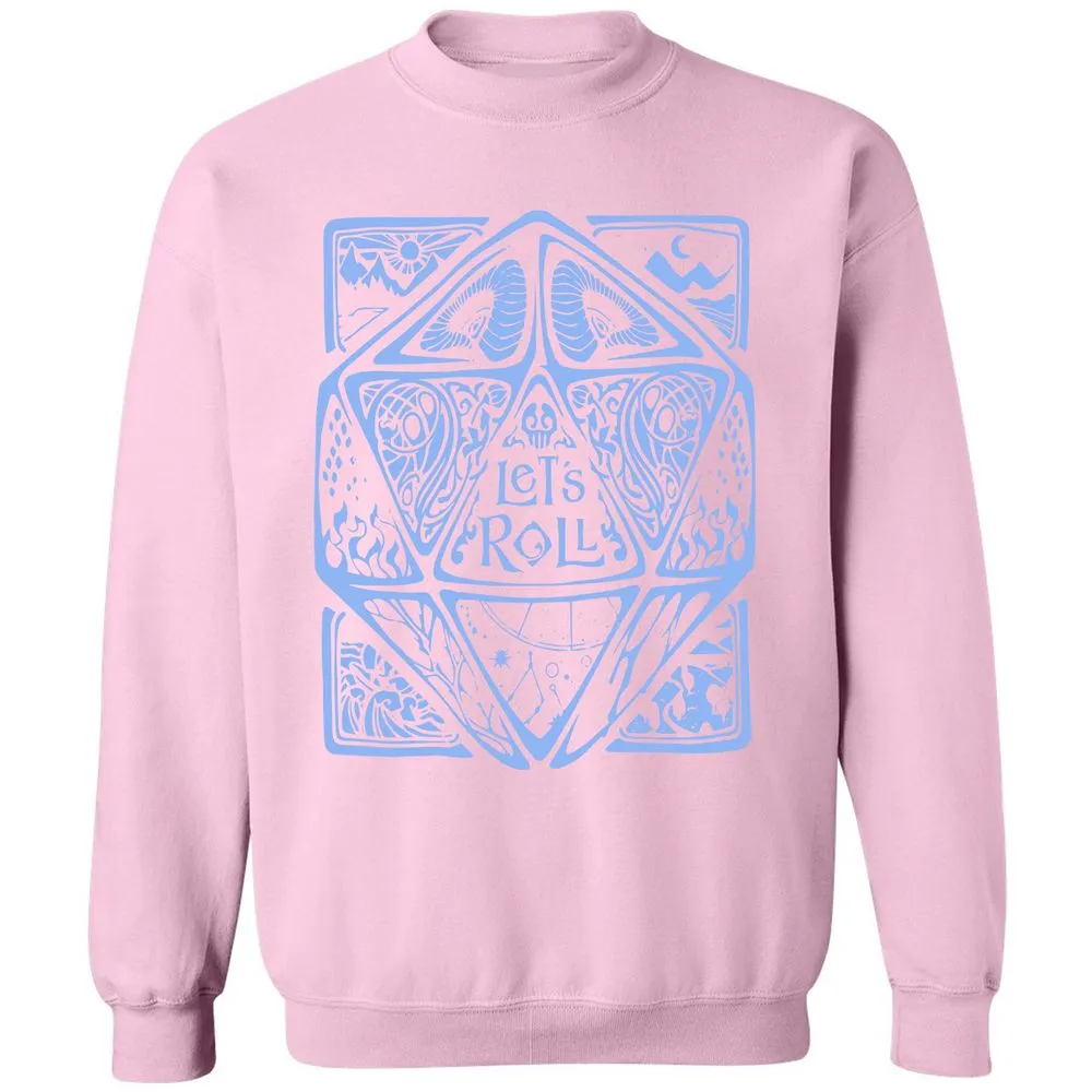 Let's Roll Classic Unisex Sweatshirt - Light Pink - 3