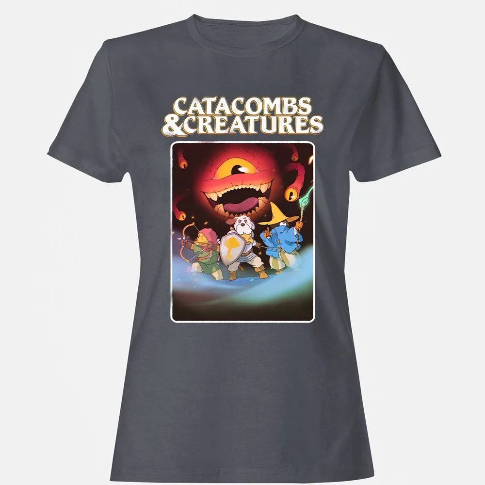 Catacombs & Creatures Women's T-Shirt - Dark Heather - 5