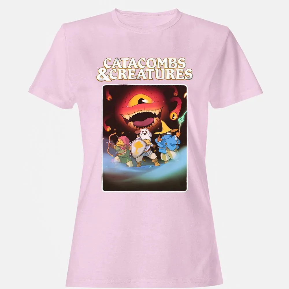Catacombs & Creatures Women's T-Shirt - Light Pink - 9
