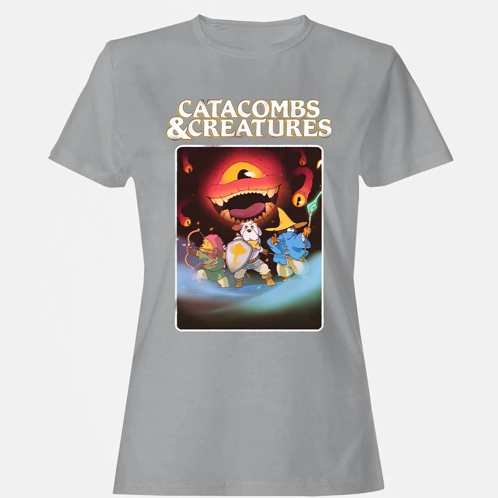 Catacombs & Creatures Women's T-Shirt - Sport Grey - 15