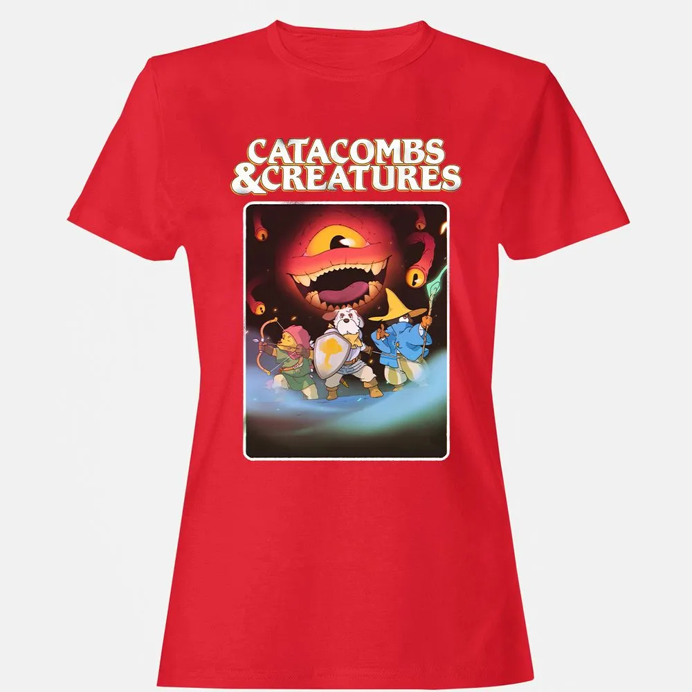 Catacombs & Creatures Women's T-Shirt - Red - 13