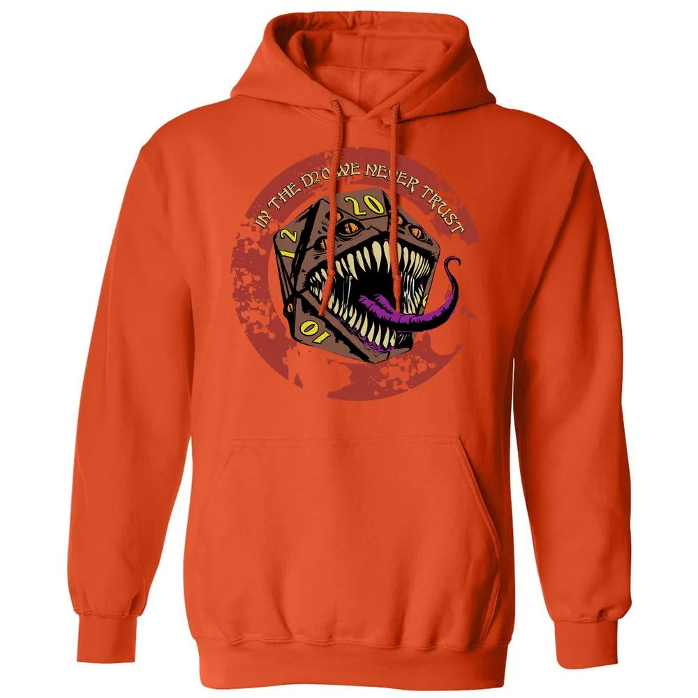 In The D20 We Never Trust Classic Unisex Hoodie - Orange - 10