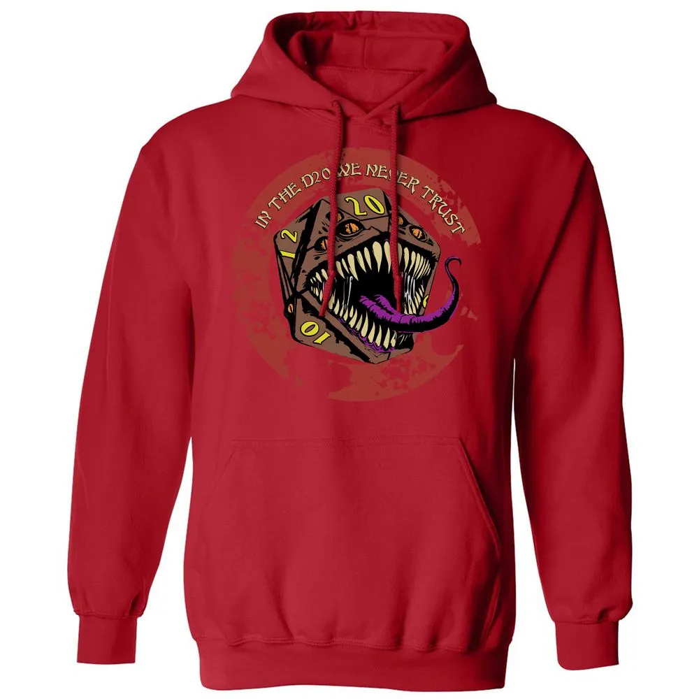 In The D20 We Never Trust Classic Unisex Hoodie - Red - 5