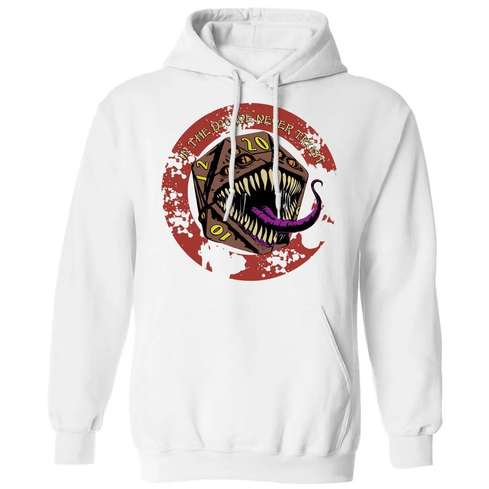In The D20 We Never Trust Classic Unisex Hoodie - White - 11