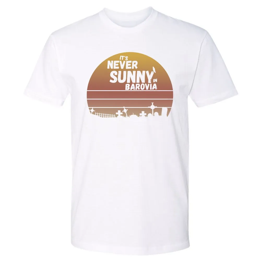 Vintage It's Never Sunny In Barovia Premium Unisex T-Shirt - White - 4