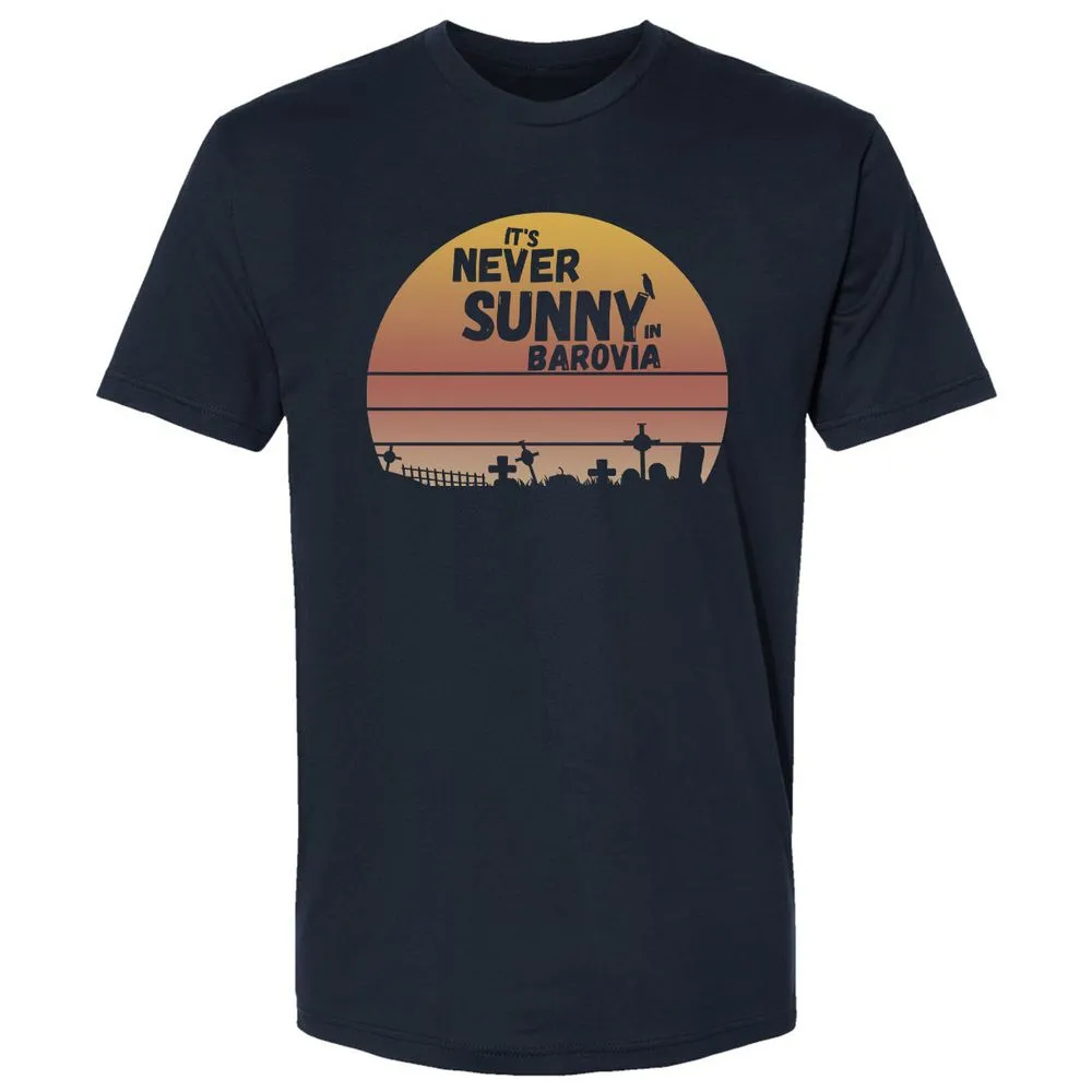 Vintage It's Never Sunny In Barovia Premium Unisex T-Shirt - Midnight Navy - 2
