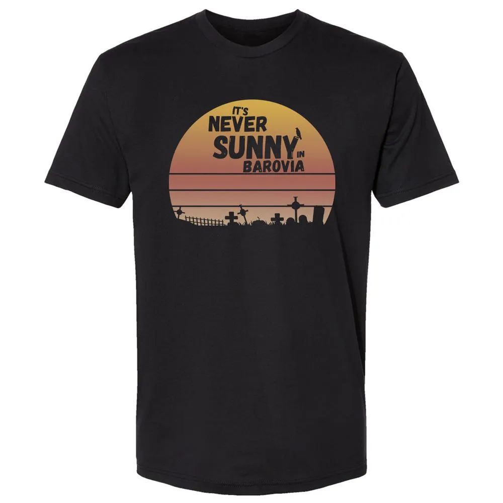 Vintage It's Never Sunny In Barovia Premium Unisex T-Shirt - Black - 1