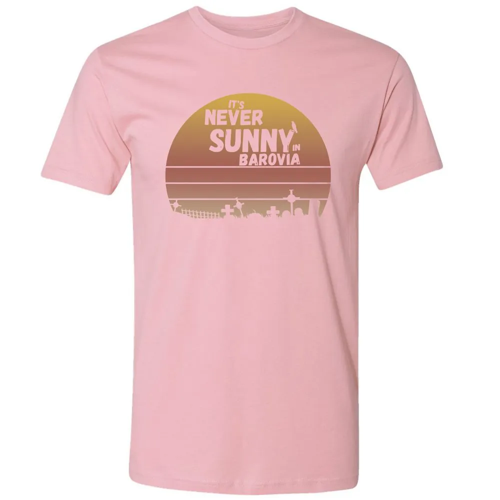 Vintage It's Never Sunny In Barovia Premium Unisex T-Shirt - Light Pink - 3
