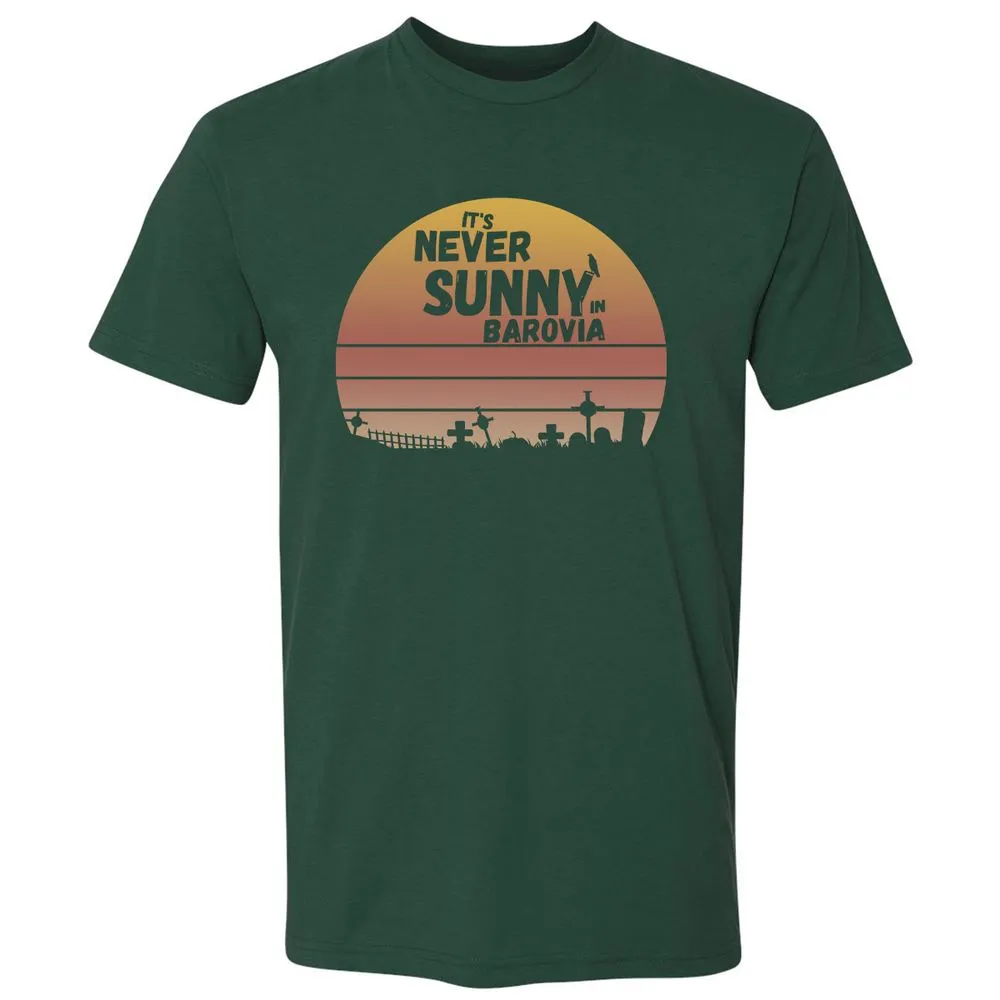 Vintage It's Never Sunny In Barovia Premium Unisex T-Shirt - Forest Green - 13
