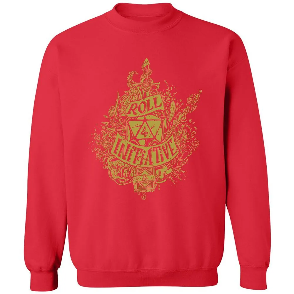 Roll Initiative Classic Unisex Sweatshirt - Red - 5
