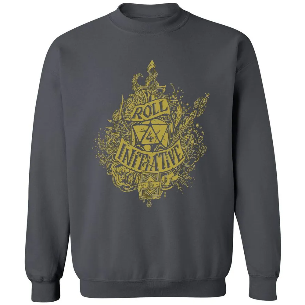 Roll Initiative Classic Unisex Sweatshirt - Charcoal - 7