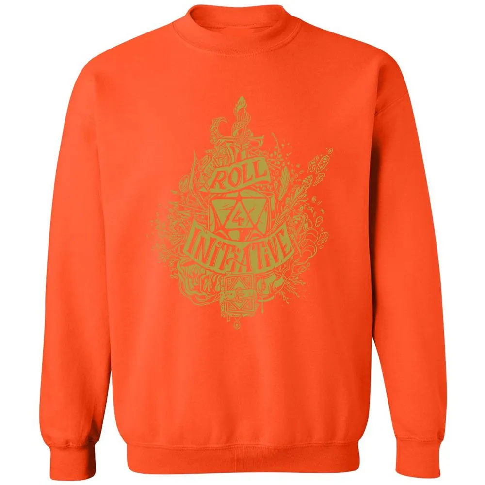 Roll Initiative Classic Unisex Sweatshirt - Orange - 10