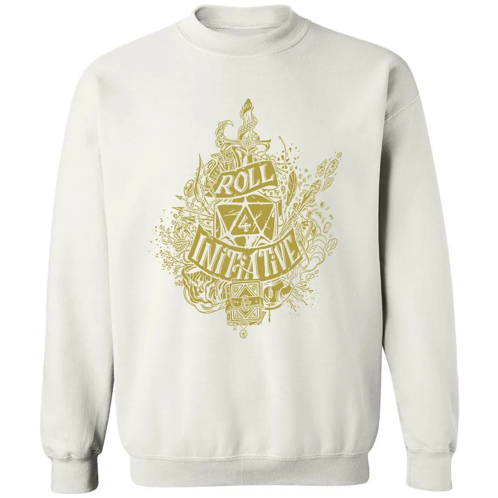Roll Initiative Classic Unisex Sweatshirt - White - 12