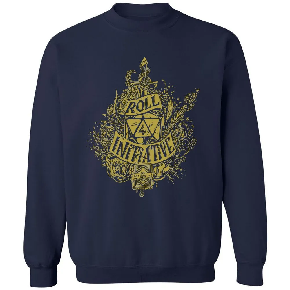 Roll Initiative Classic Unisex Sweatshirt - Navy - 2