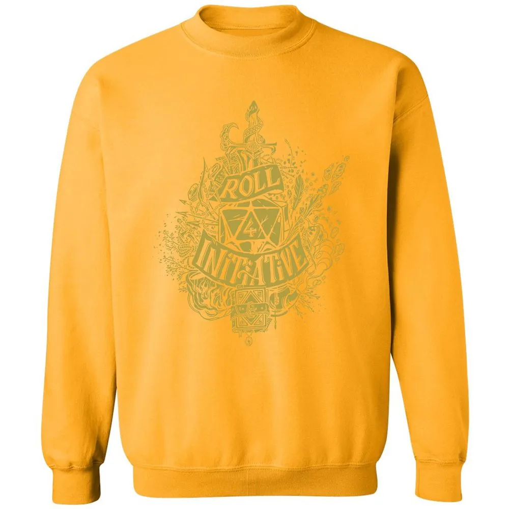 Roll Initiative Classic Unisex Sweatshirt - Gold - 11