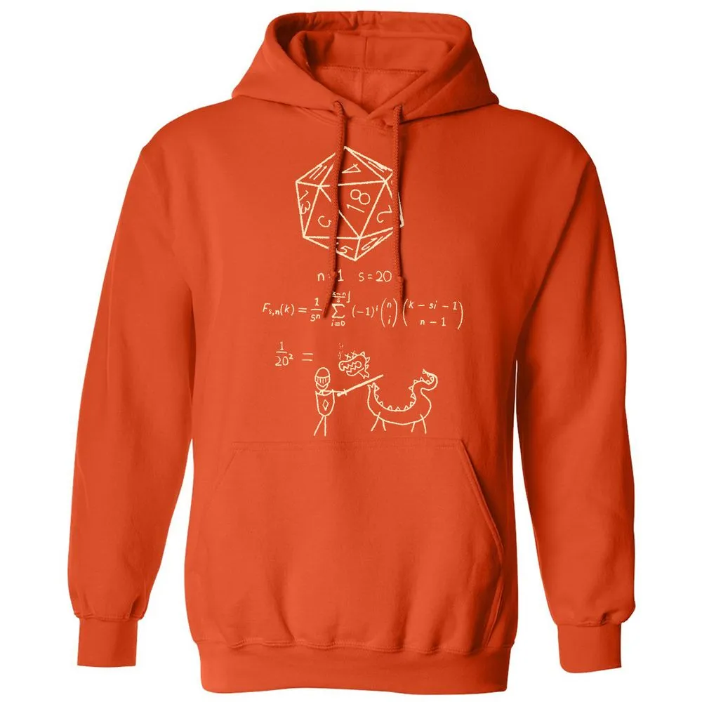 Science Of20 Sided Dice Classic Unisex Hoodie - Orange - 10