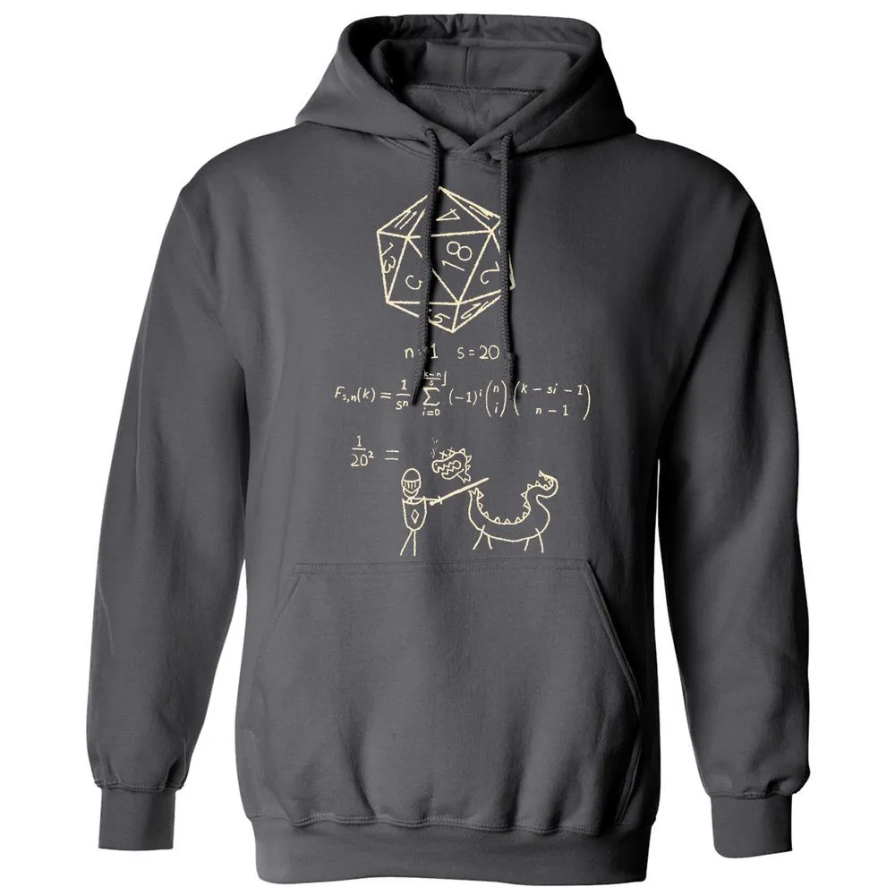 Science Of20 Sided Dice Classic Unisex Hoodie - Charcoal - 7
