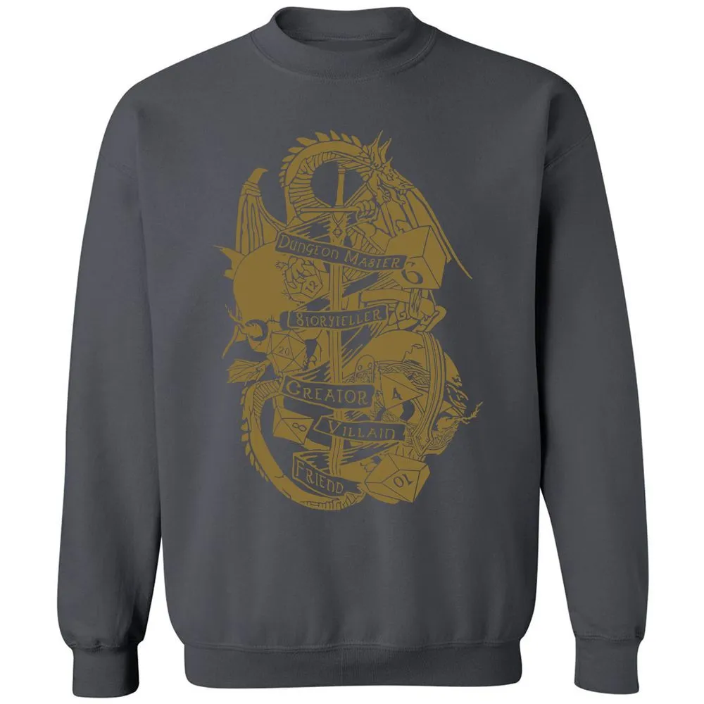 Dungeon Master Dragon Classic Unisex Sweatshirt - Charcoal - 7