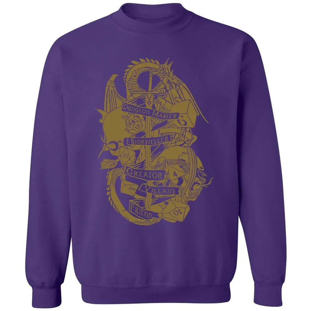 Dungeon Master Dragon Classic Unisex Sweatshirt - Purple - 6